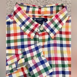 Cremieux Classic 38 Rainbow Mens Oxford Plaid Sz XL
